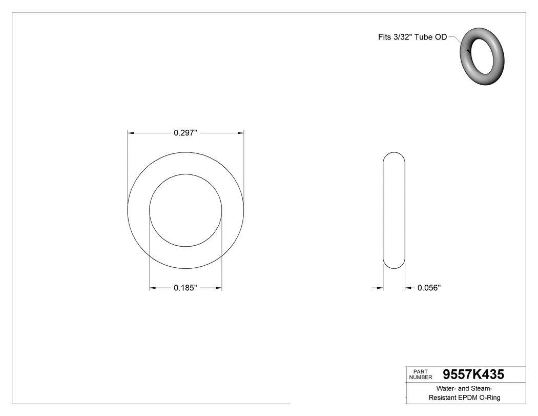 Technical drawing - 9557K435